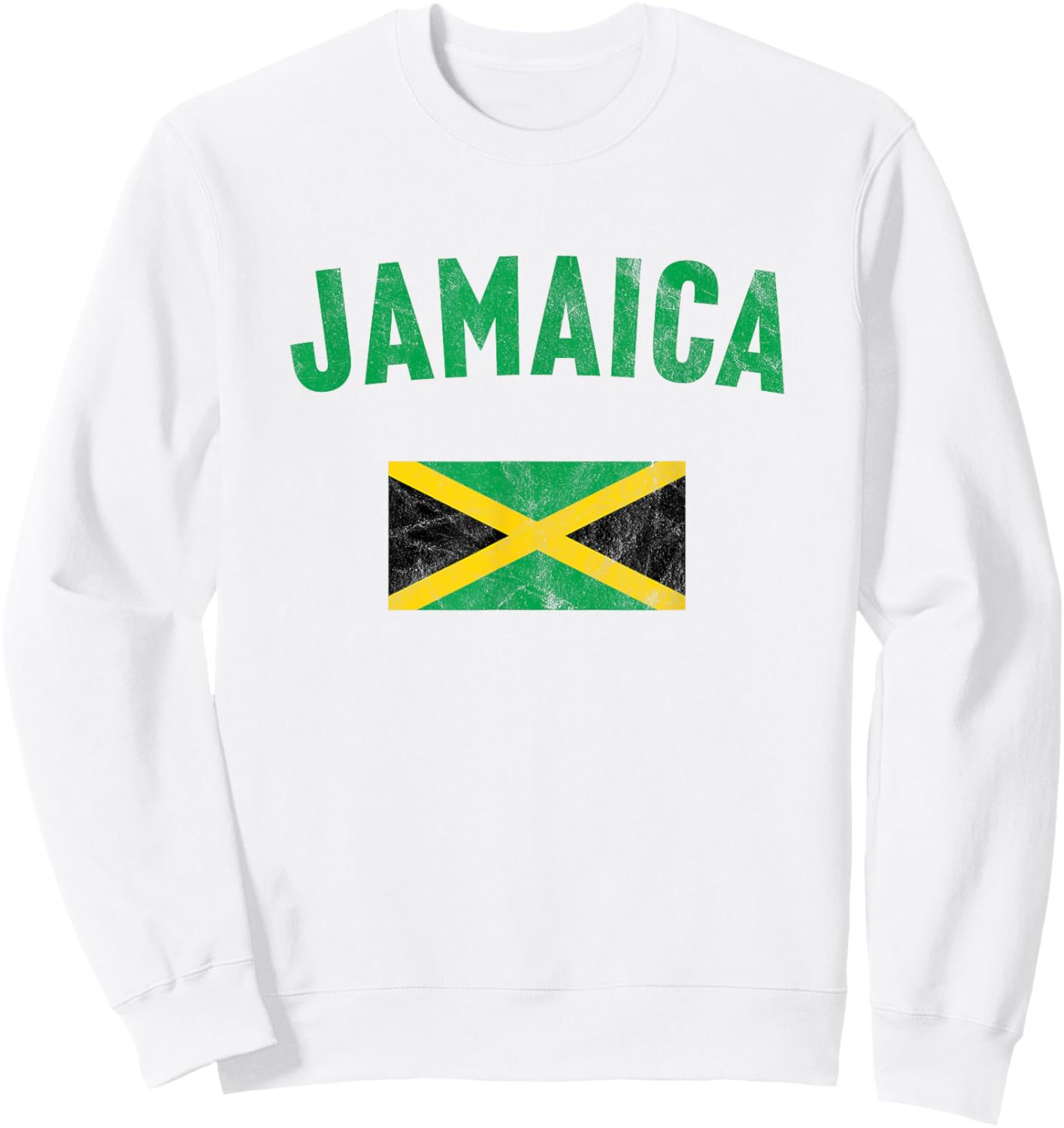 Jamaica Flag Sweatshirt - Sweatshirt | White