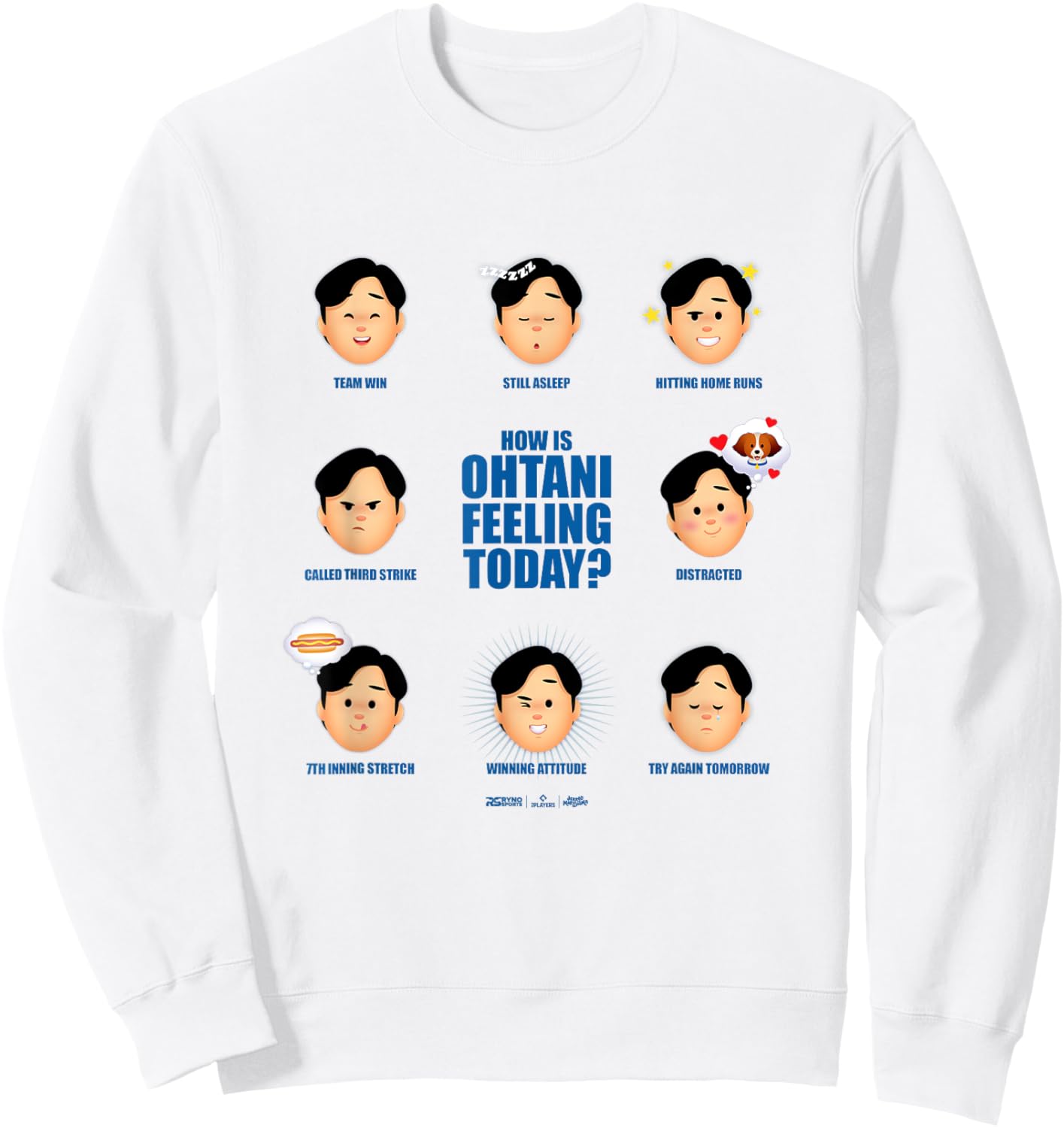 Shohei Ohtani Los Angeles Feeling Today? Club MLB Players Sweatshirt - Sweatshirt | White