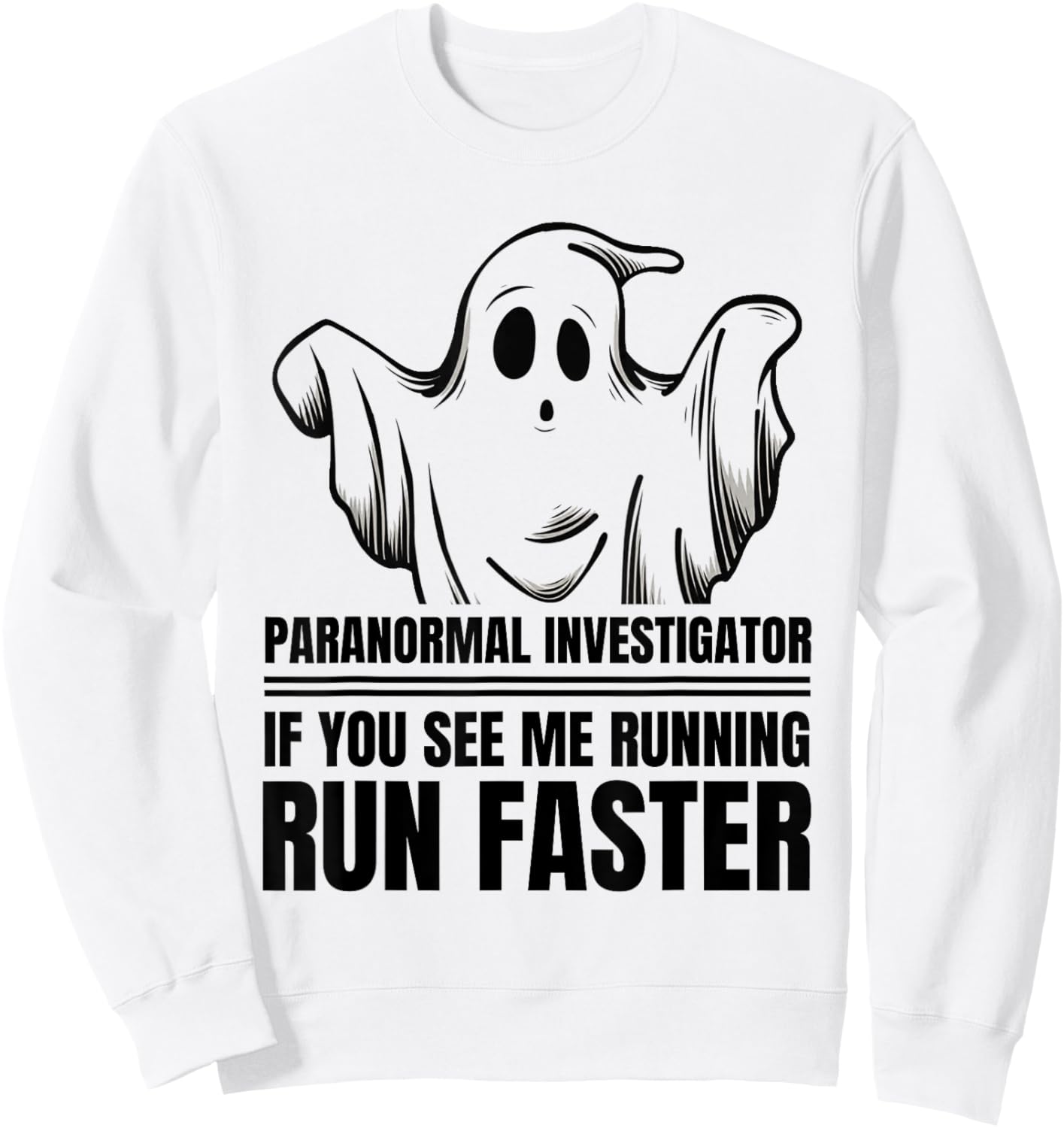 Ghost Adventures Hunter Hunting Paranormal Investigator Sweatshirt - Sweatshirt | White