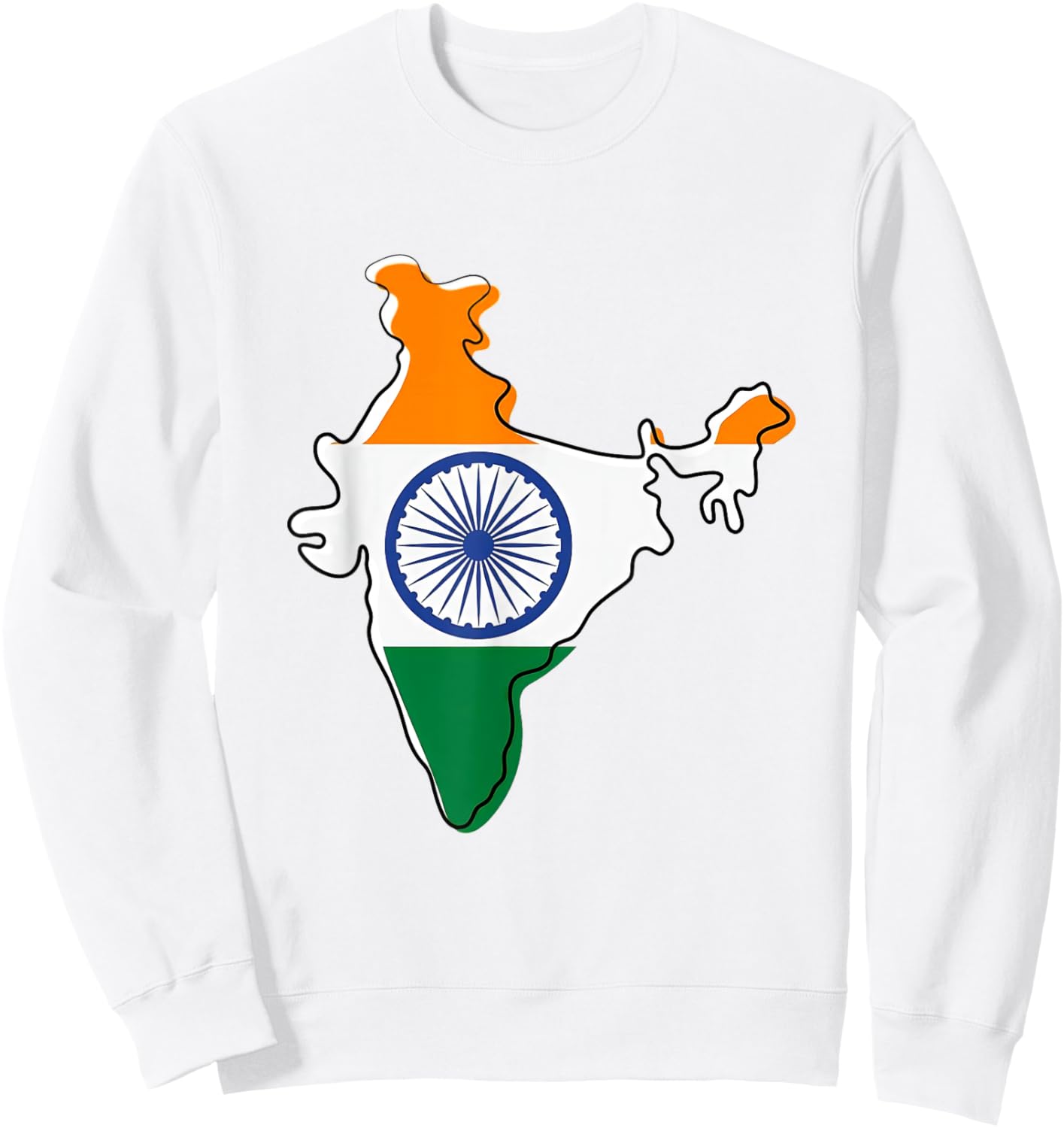 India , India flag , Indian flag, indian maps Sweatshirt - Sweatshirt | White