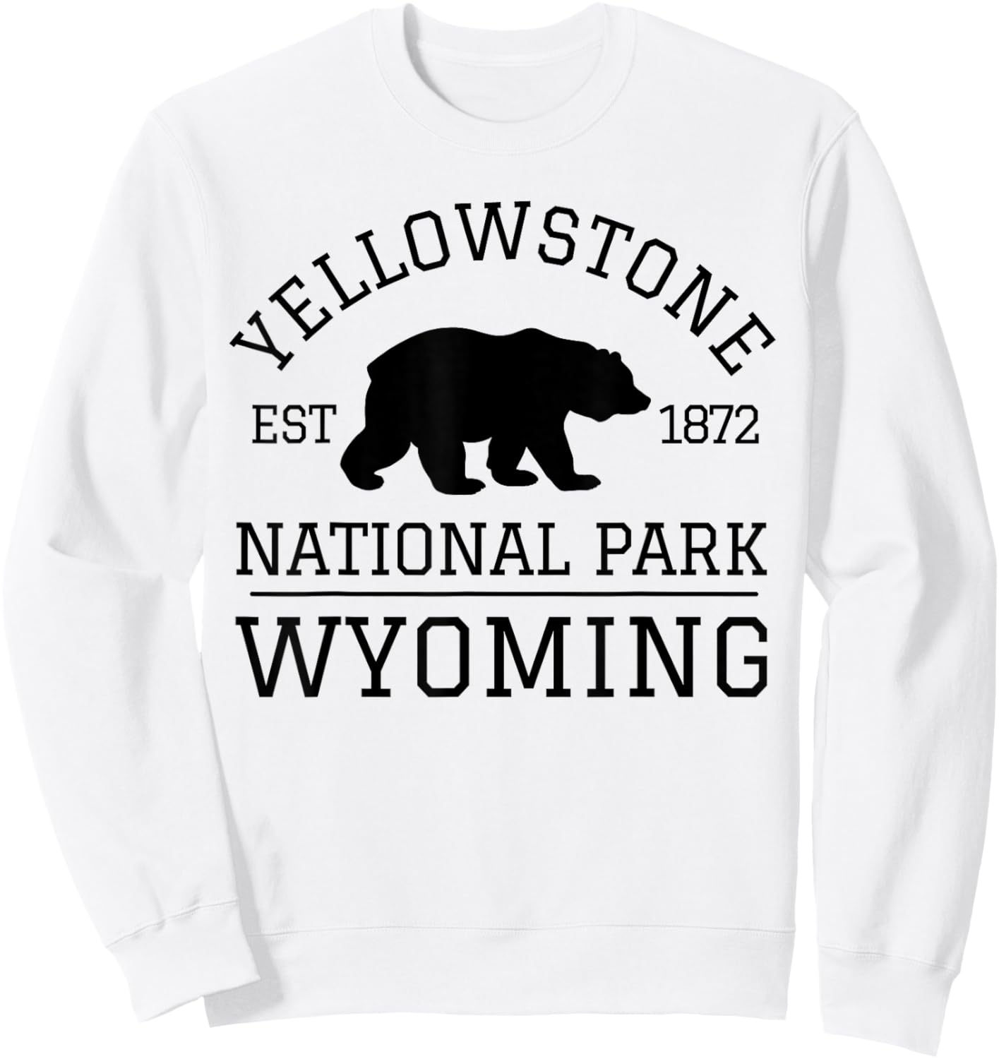 Yellowstone National Park Sweatshirt - Sweatshirt | White