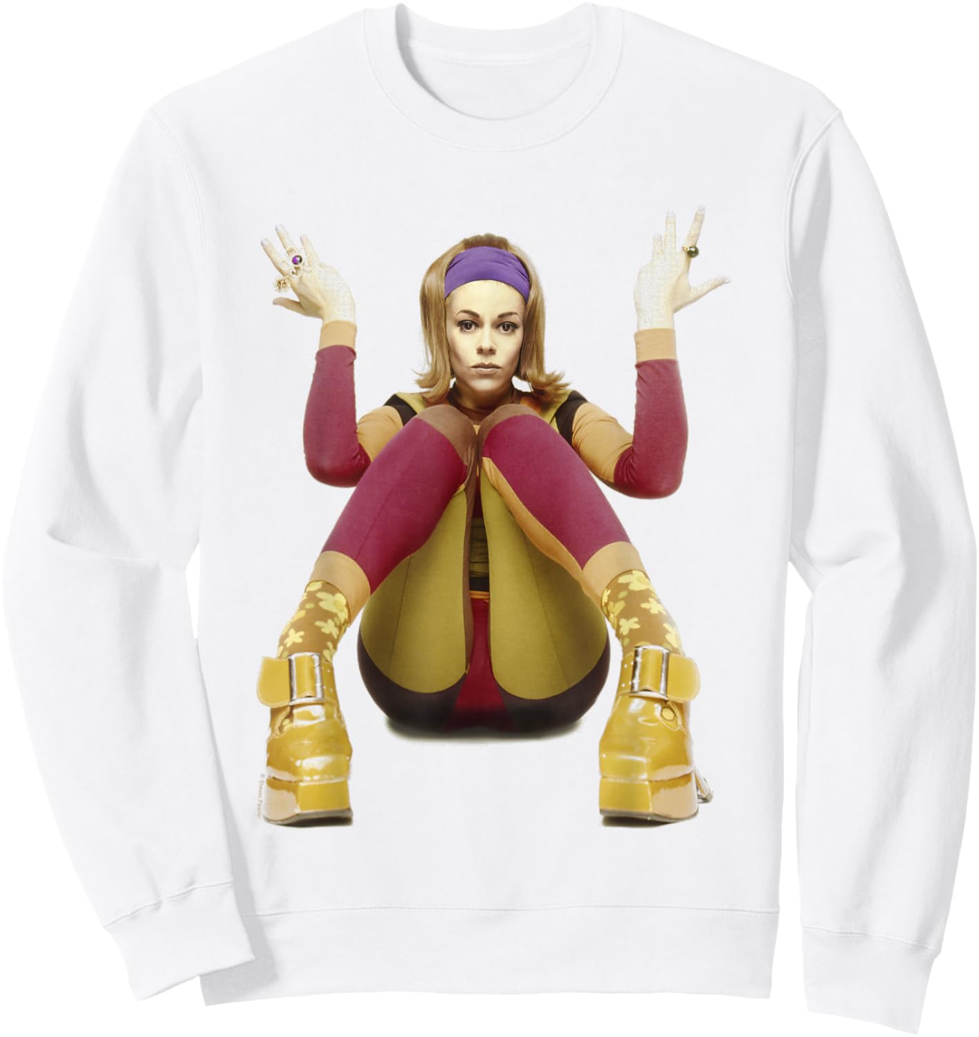Lady Miss Kier Singer of Deee-Lite By Simon Fowler Sweatshirt - Sweatshirt | White