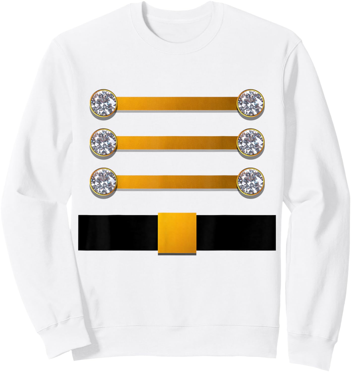 Toy Soldier Nutcracker Costume Christmas Drummer Outfit Sweatshirt - Sweatshirt | White