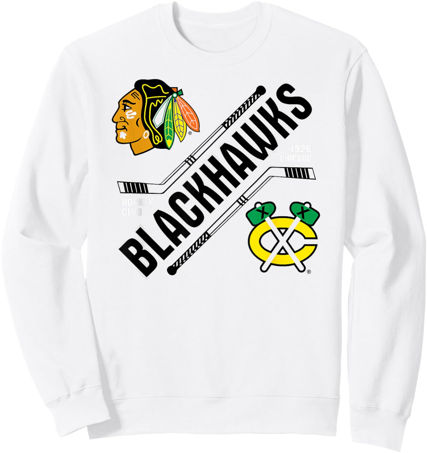 Chicago Blackhawks Force Red Officially Licensed Sweatshirt - Sweatshirt | White