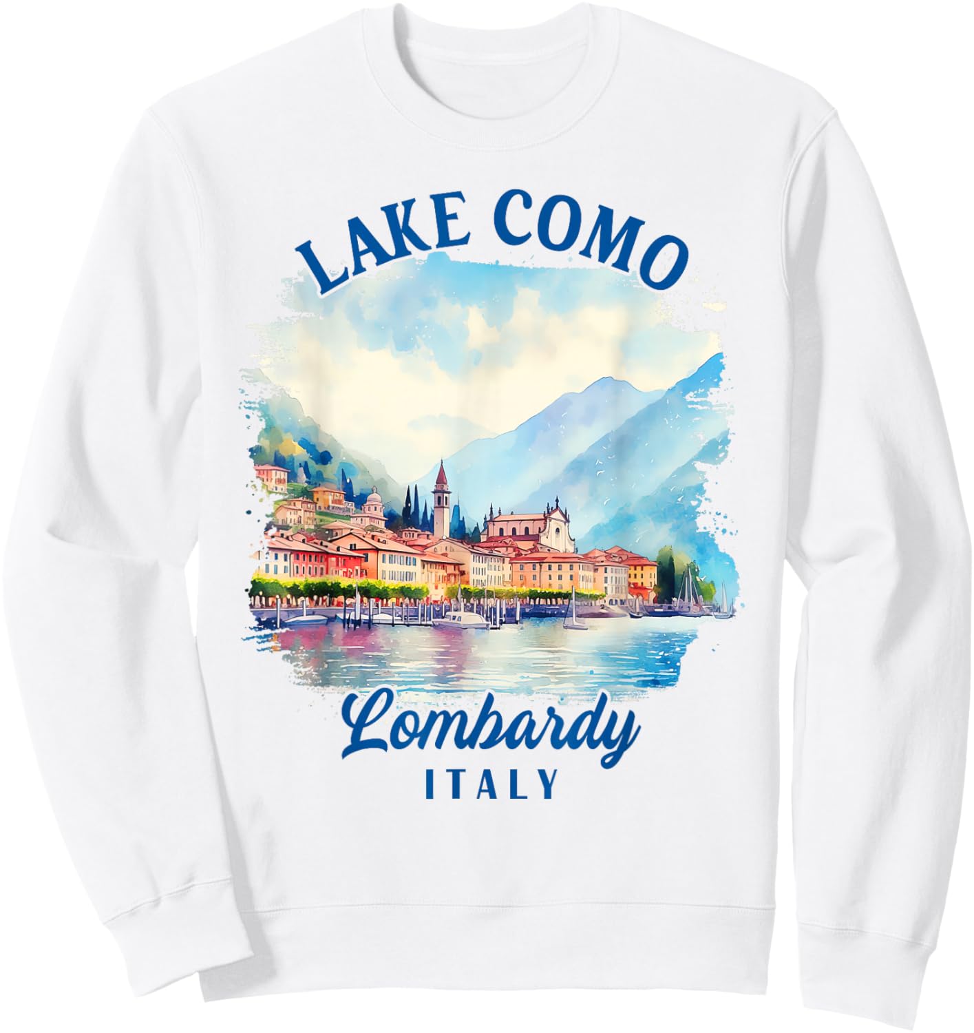 Lake Como Travel Lombardy Italy Trip Meet Me In Lake Como Sweatshirt - Sweatshirt | White
