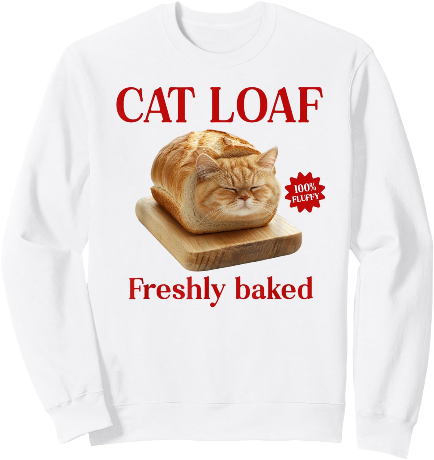 Cat Loaf Men Women Girls Kids Sweatshirt - Sweatshirt | White