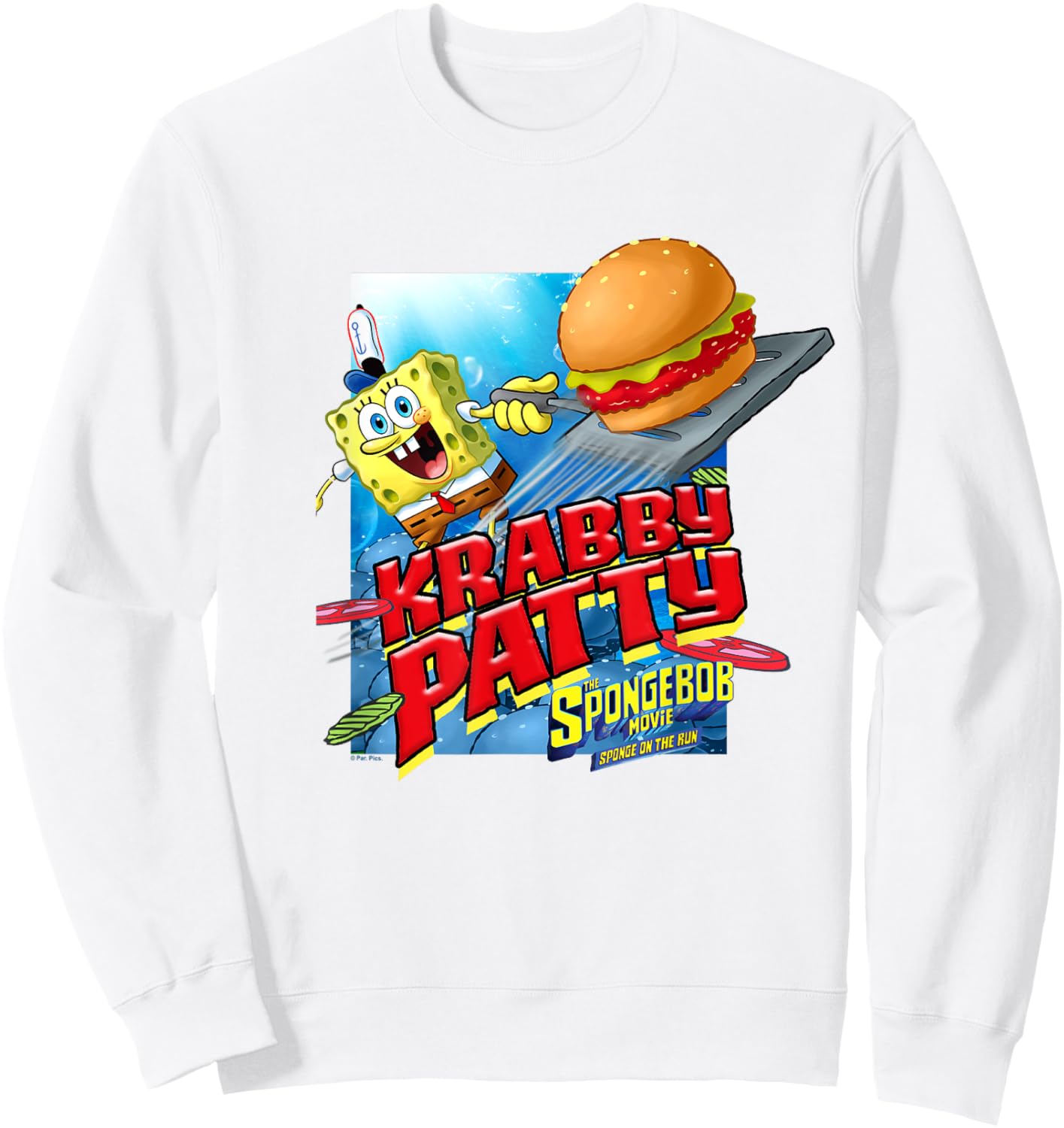 The SpongeBob SquarePants Movie Krabby Patty Poster Sweatshirt - Sweatshirt | White