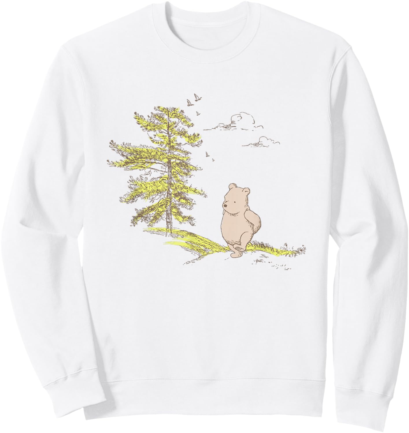 Disney Winnie the Pooh Classic Bear Nature Walk Sweatshirt - Sweatshirt | White