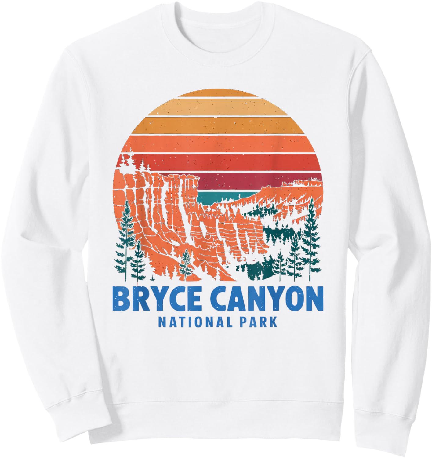 Vintage Hiking Bryce Canyon Bryce Canyon National Park Sweatshirt - Sweatshirt | White