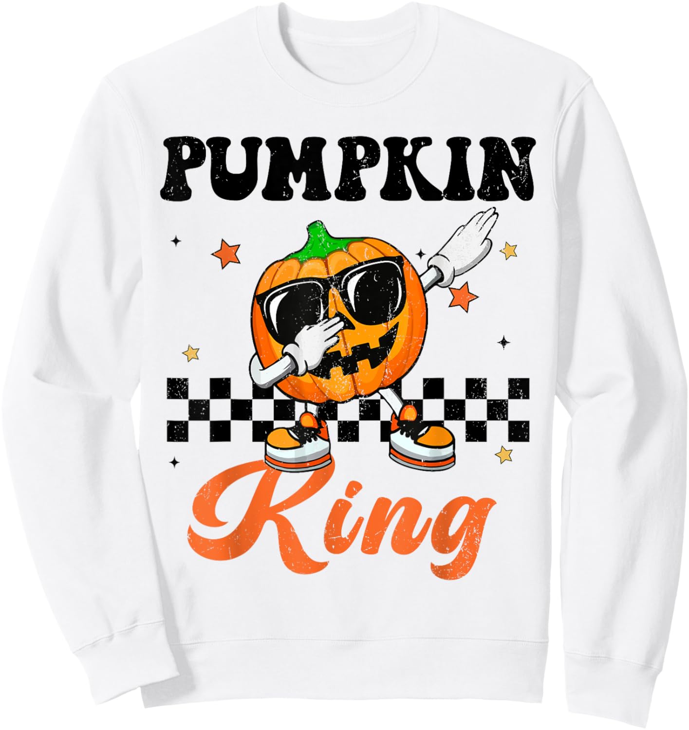 Pumpkin King Baby Boy Toddler Funny Halloween Sweatshirt - Sweatshirt | White