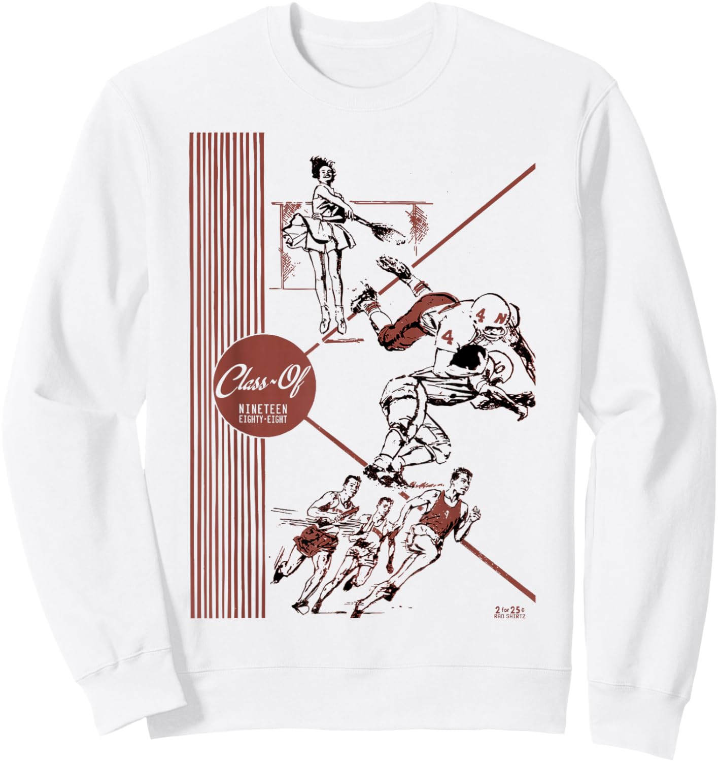 Gen X Best Class of 1988 Old School Retro Vintage Nostalgia Sweatshirt - Sweatshirt | White
