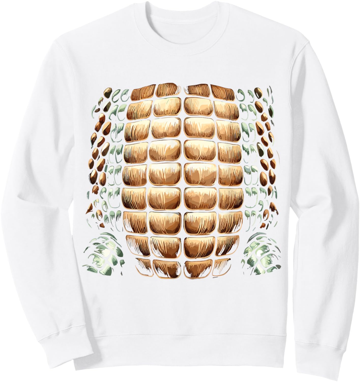 Funny Crocodile Costume Men Women Kids Lazy Halloween Sweatshirt - Sweatshirt | White