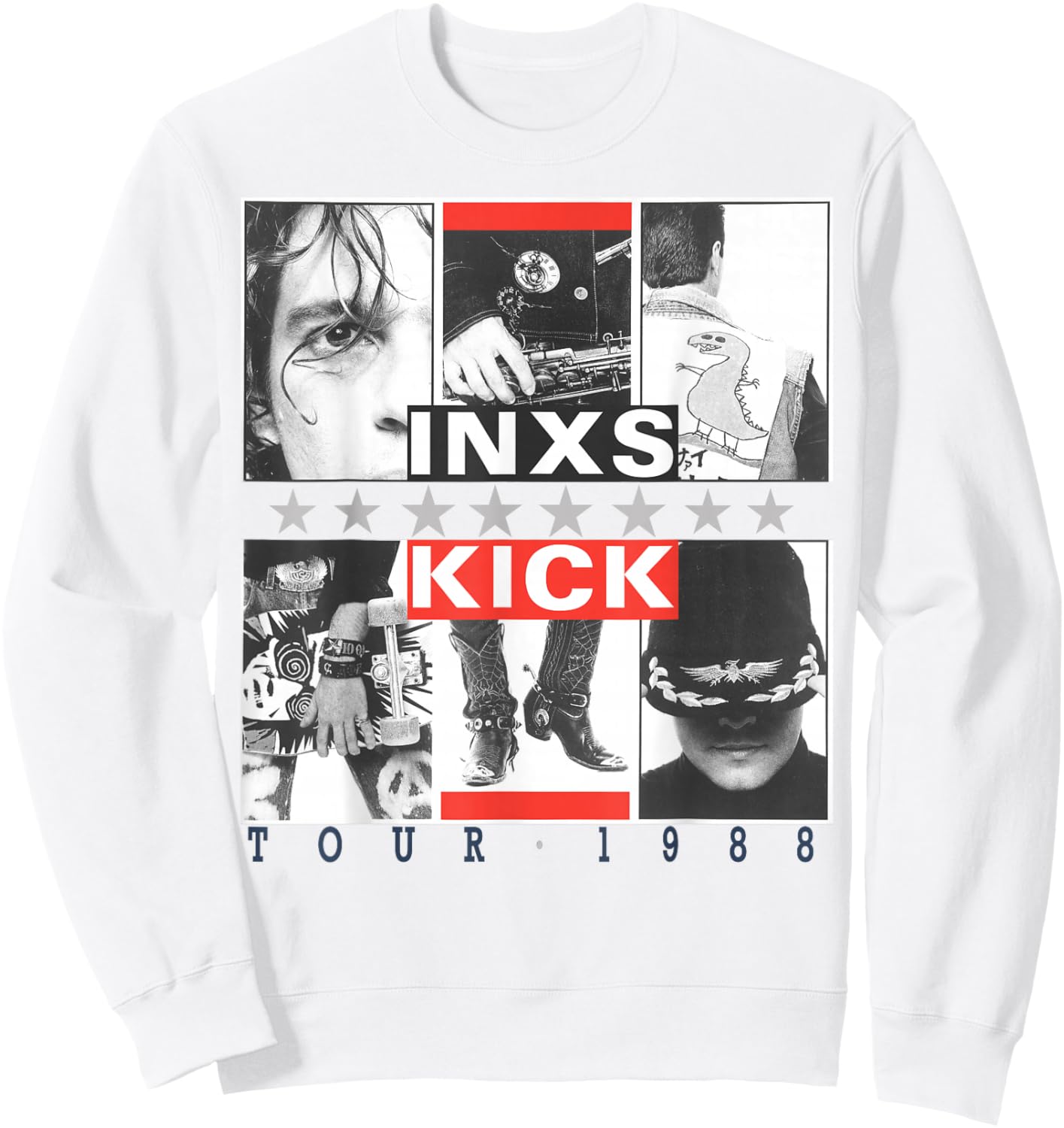 INXS – Kick Inner Cover Sweatshirt - Sweatshirt | White