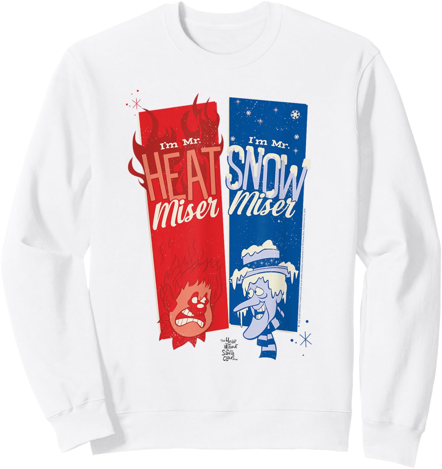 Year Without a Santa Claus Heat Snow Miser Christmas Sweatshirt - Sweatshirt | White