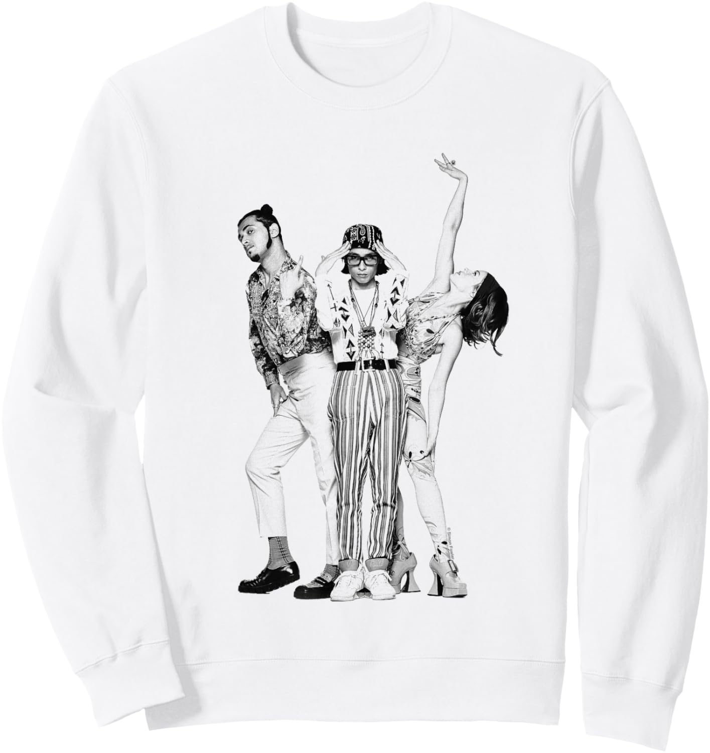 Deee-Lite Group Photo By Simon Fowler Sweatshirt - Sweatshirt | White