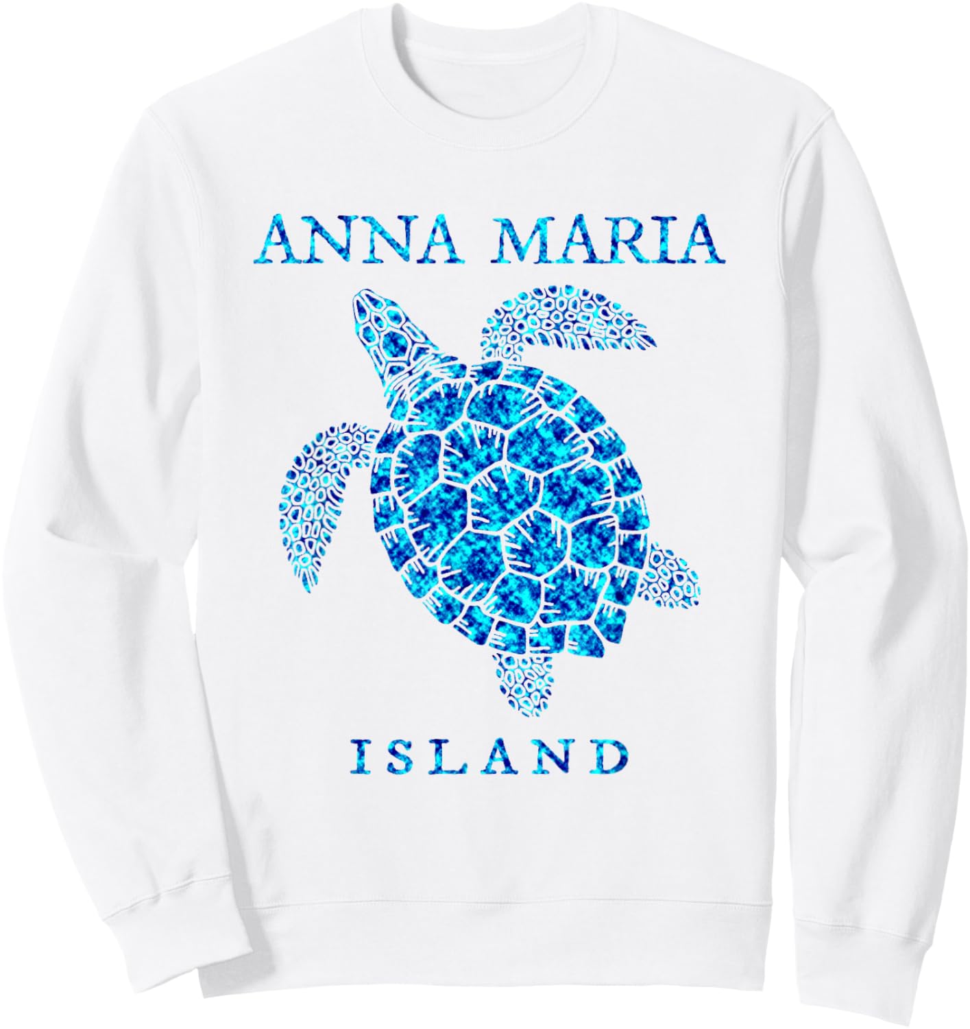 Anna Maria Island Florida Sea Turtle Vacation Souvenir Sweatshirt - Sweatshirt | White