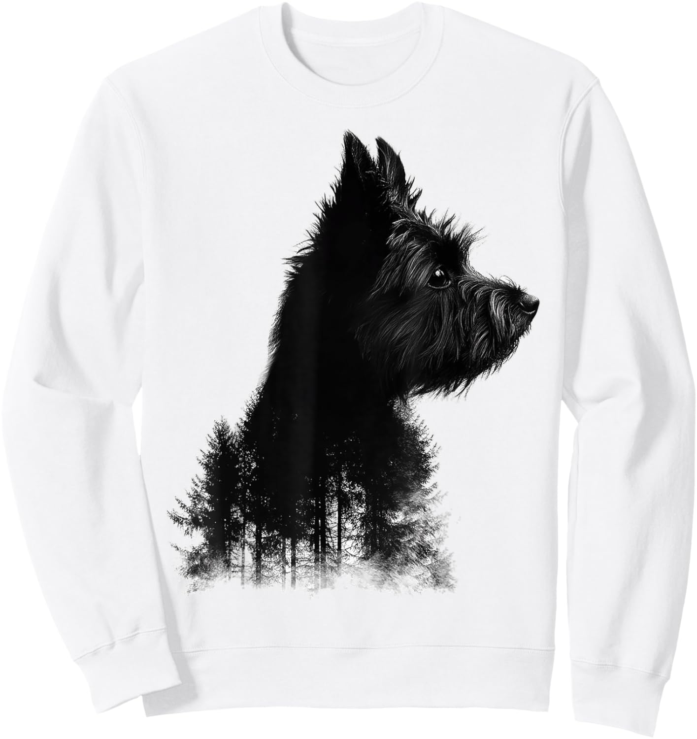 Cairn Terrier Dog Motif Pet Art Cairn Terrier Women Kids Sweatshirt - Sweatshirt | White