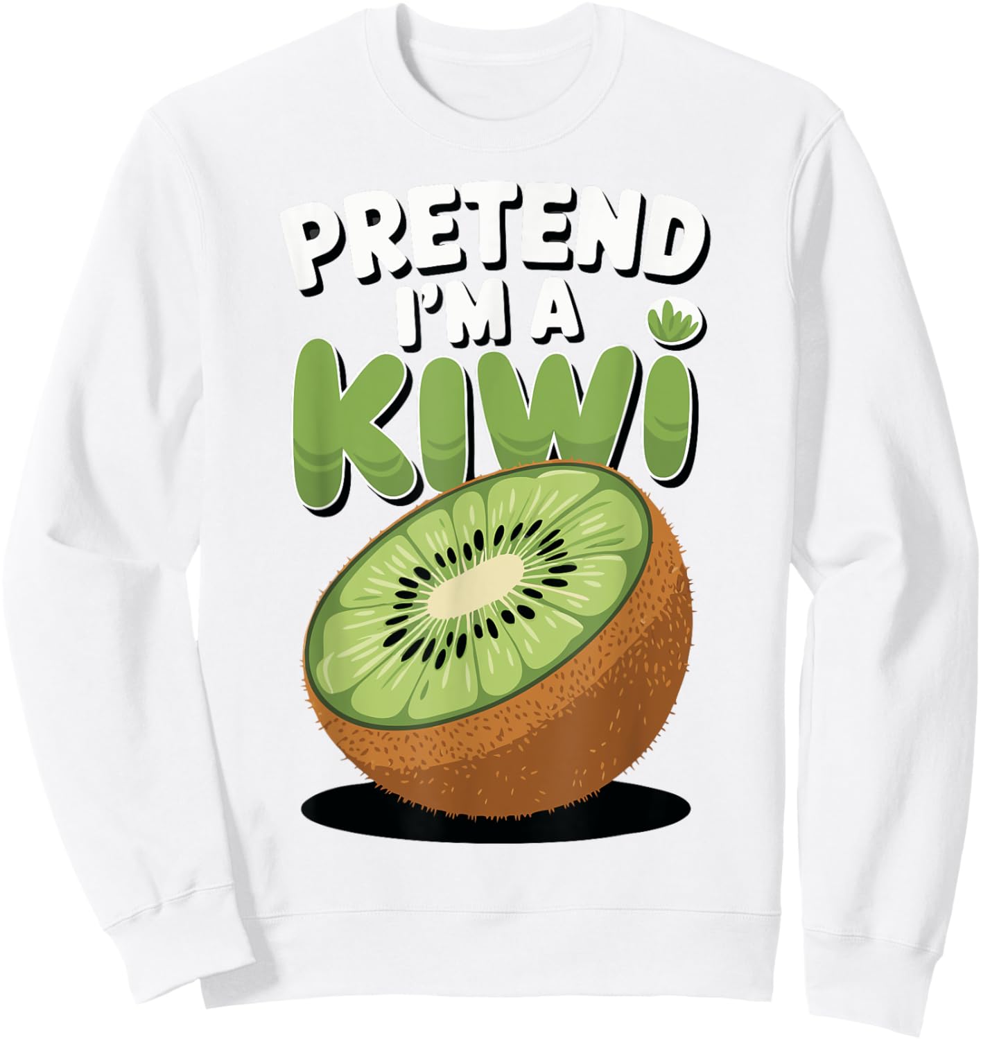 Pretend I'm A Kiwi Sweatshirt - Sweatshirt | White