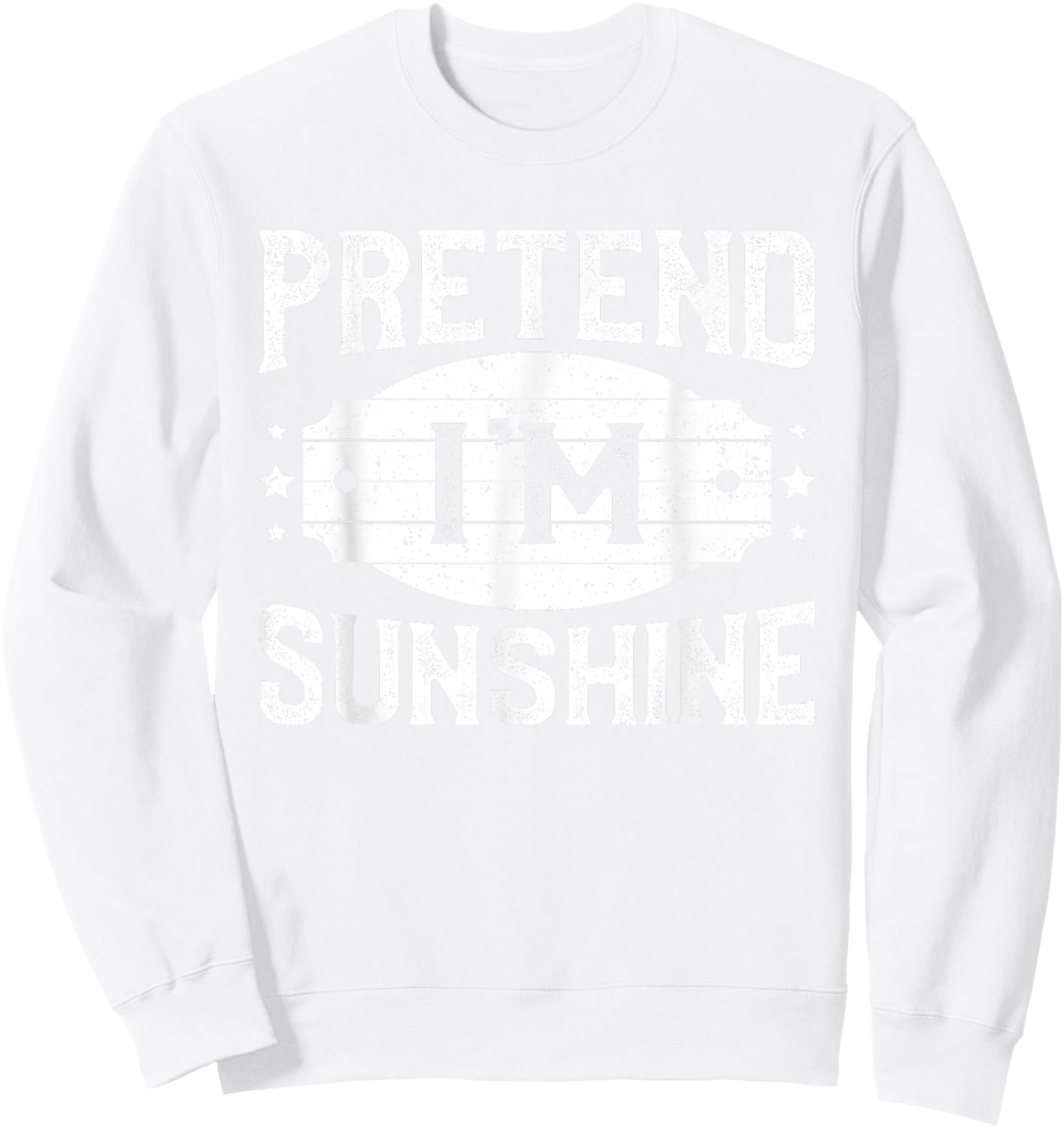 Pretend I'm Sunshine Matching Costume Lazy Halloween Party Sweatshirt - Sweatshirt | White