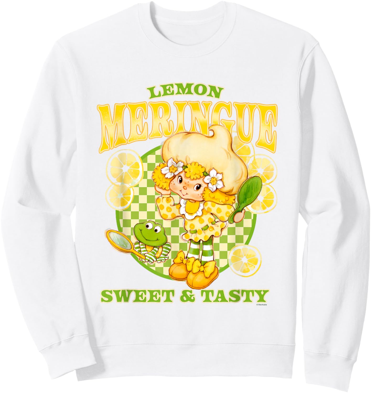 Strawberry Shortcake Lemon Meringue Sweet & Tasty Retro Logo Sweatshirt - Sweatshirt | White
