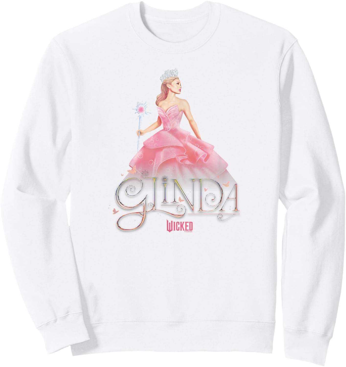 Wicked Glinda Elegant Pose Sweatshirt - Sweatshirt | White