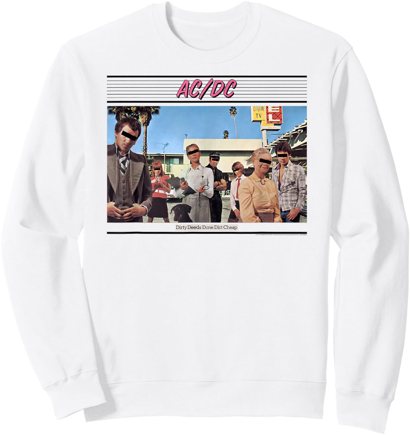 AC/DC - Dirty Deeds Done Dirt Cheap Sweatshirt - Sweatshirt | White