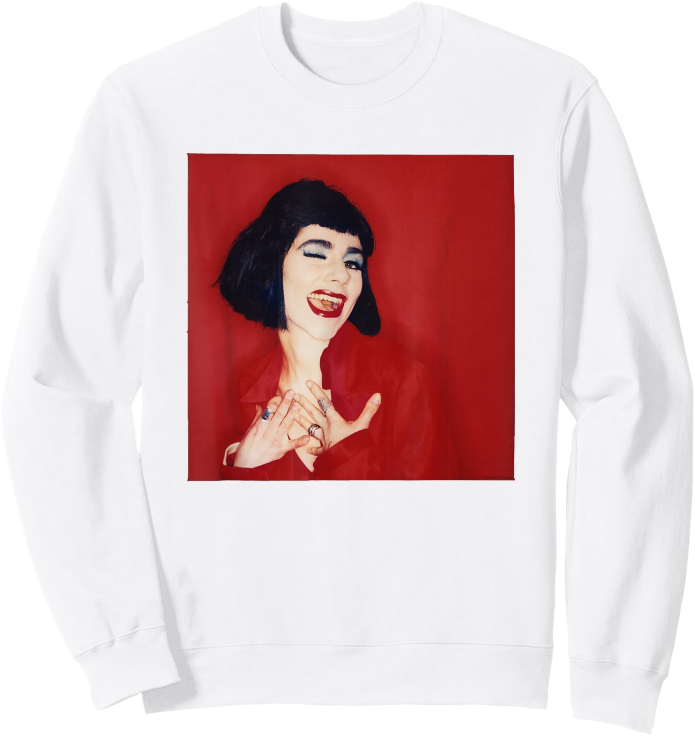 PJ Harvey Red Photo Shoot 1995 By Simon Fowler Sweatshirt - Sweatshirt | White
