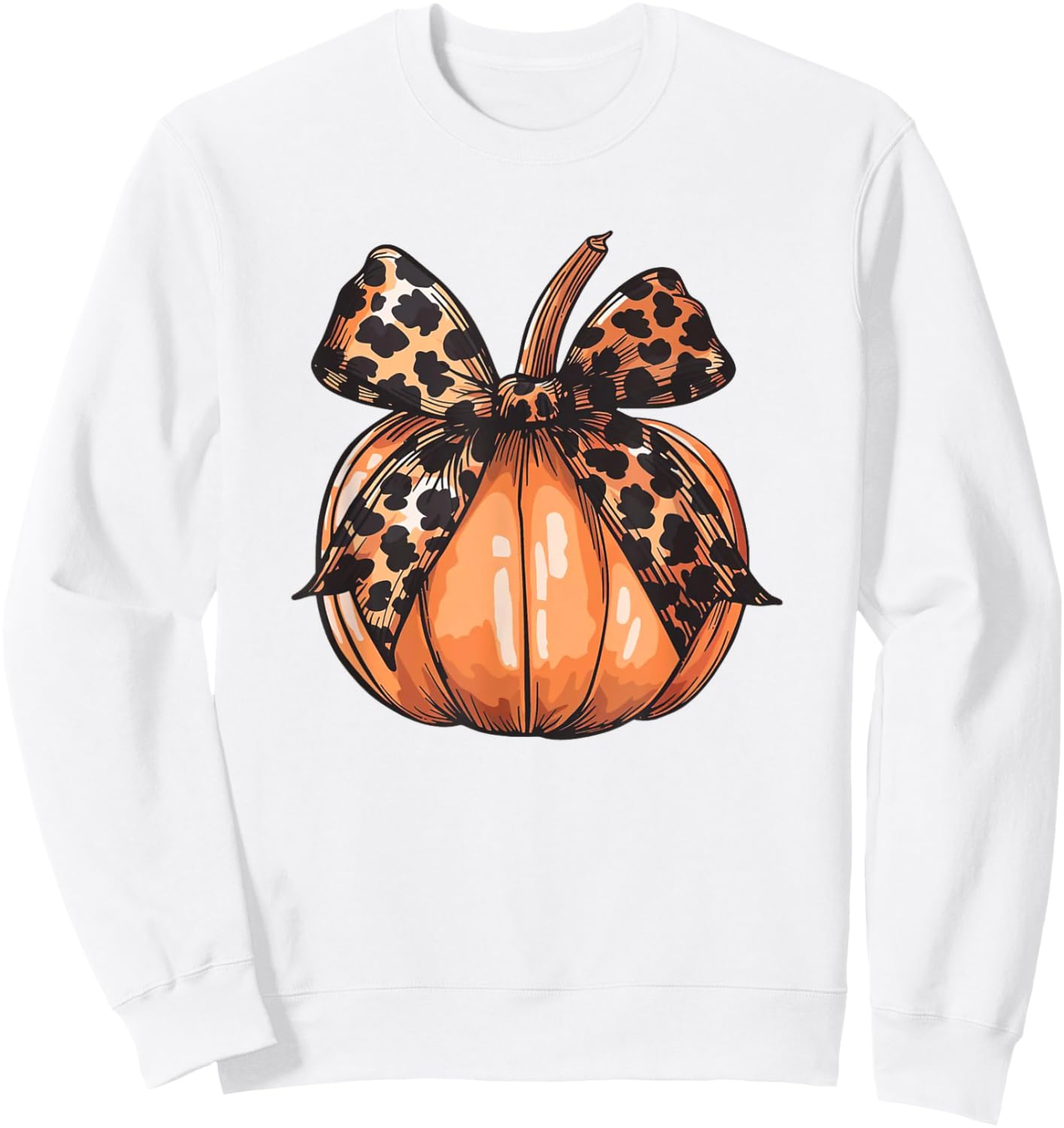 Pumpkin Graphic Vintage Thanksgiving Fall Women Autumn Sweatshirt - Sweatshirt | White