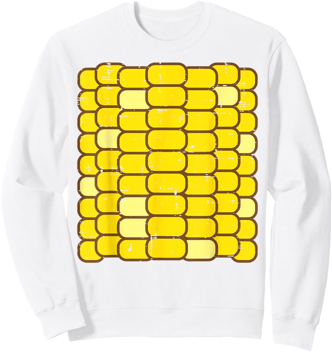 Corn Halloween Costume Funny Foodie Farmer Men Women Kids Sweatshirt - Sweatshirt | White