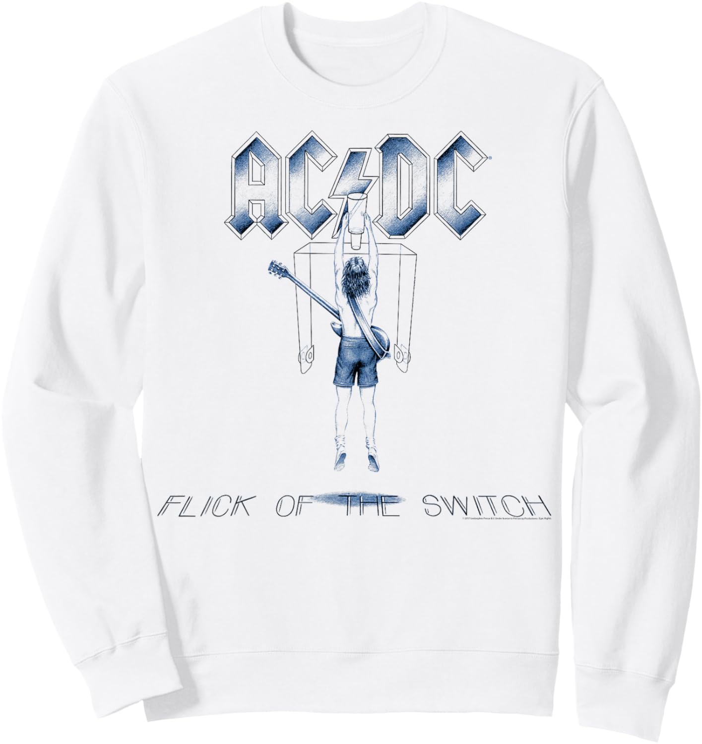 AC/DC - Flick Sweatshirt - Sweatshirt | White