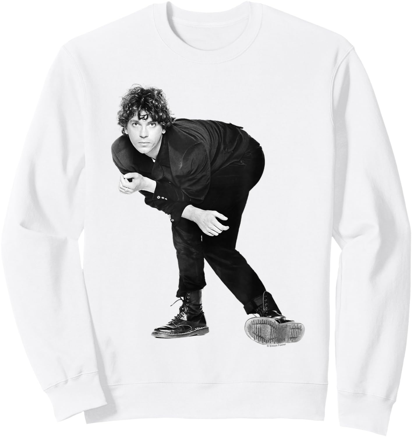 INXS Singer Michael Hutchence by Simon Fowler Sweatshirt - Sweatshirt | White