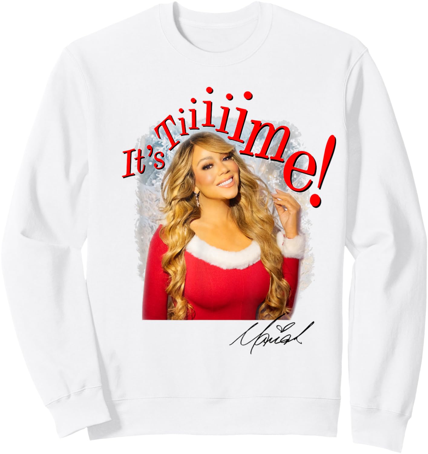 Mariah Carey Official It's Time 30th Anniversary Sweatshirt - Sweatshirt | White