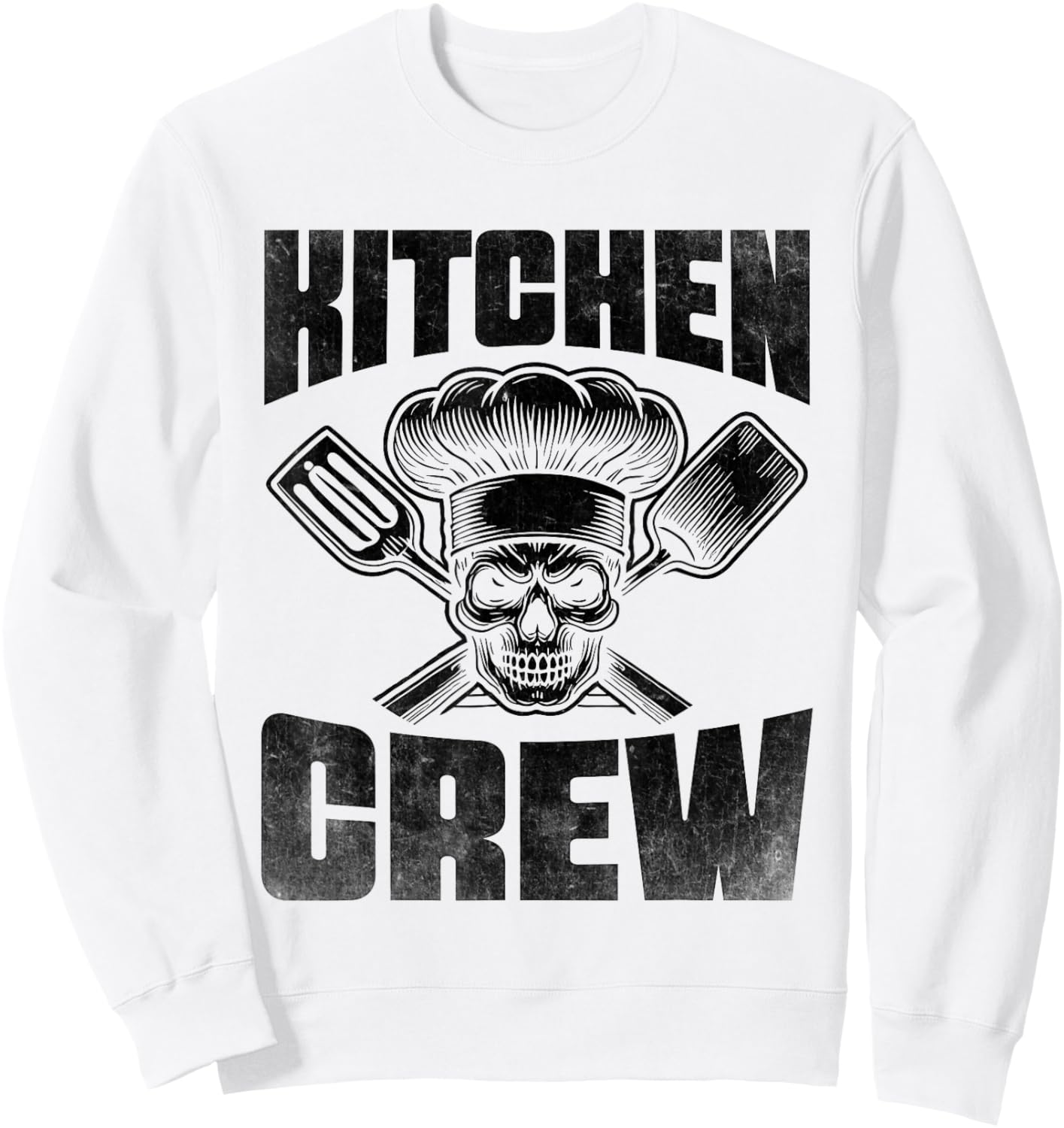 Kitchen Crew Chef Cook Cooking Food Dishes Cooks Sweatshirt - Sweatshirt | White