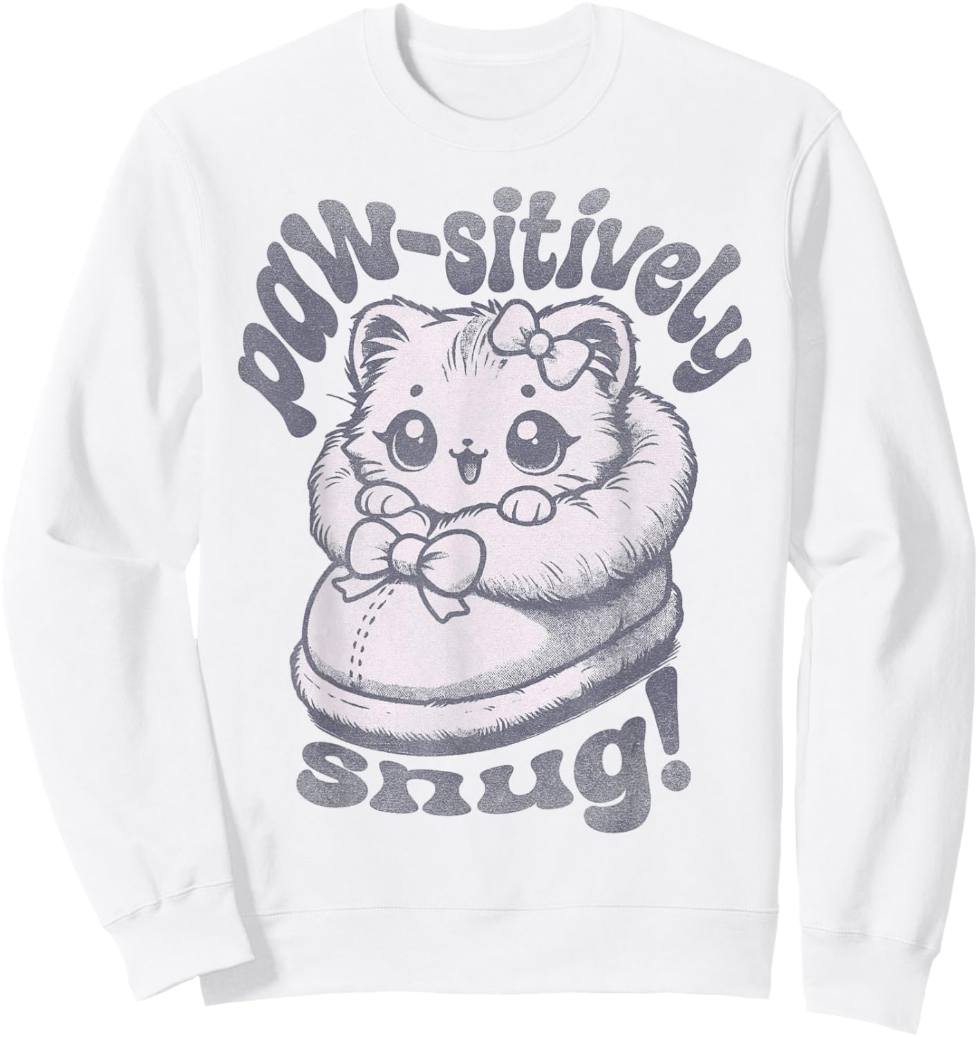 Vintage Inspired Retro Meme Cat Perfect Hideout Sweatshirt - Sweatshirt | White
