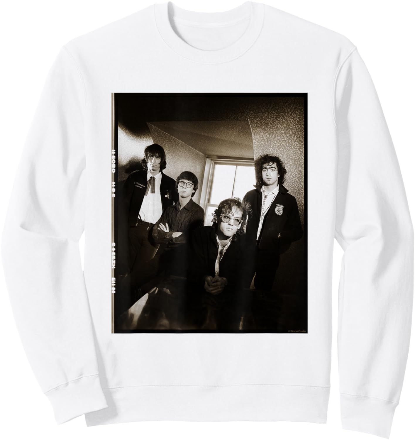 REM 1981 Band Photo By Simon Fowler Sweatshirt - Sweatshirt | White