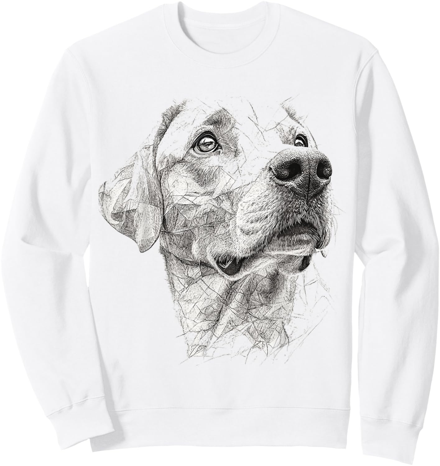 Labrador Retriever Dog Motif Pet Art Labrador Retriever Sweatshirt - Sweatshirt | White