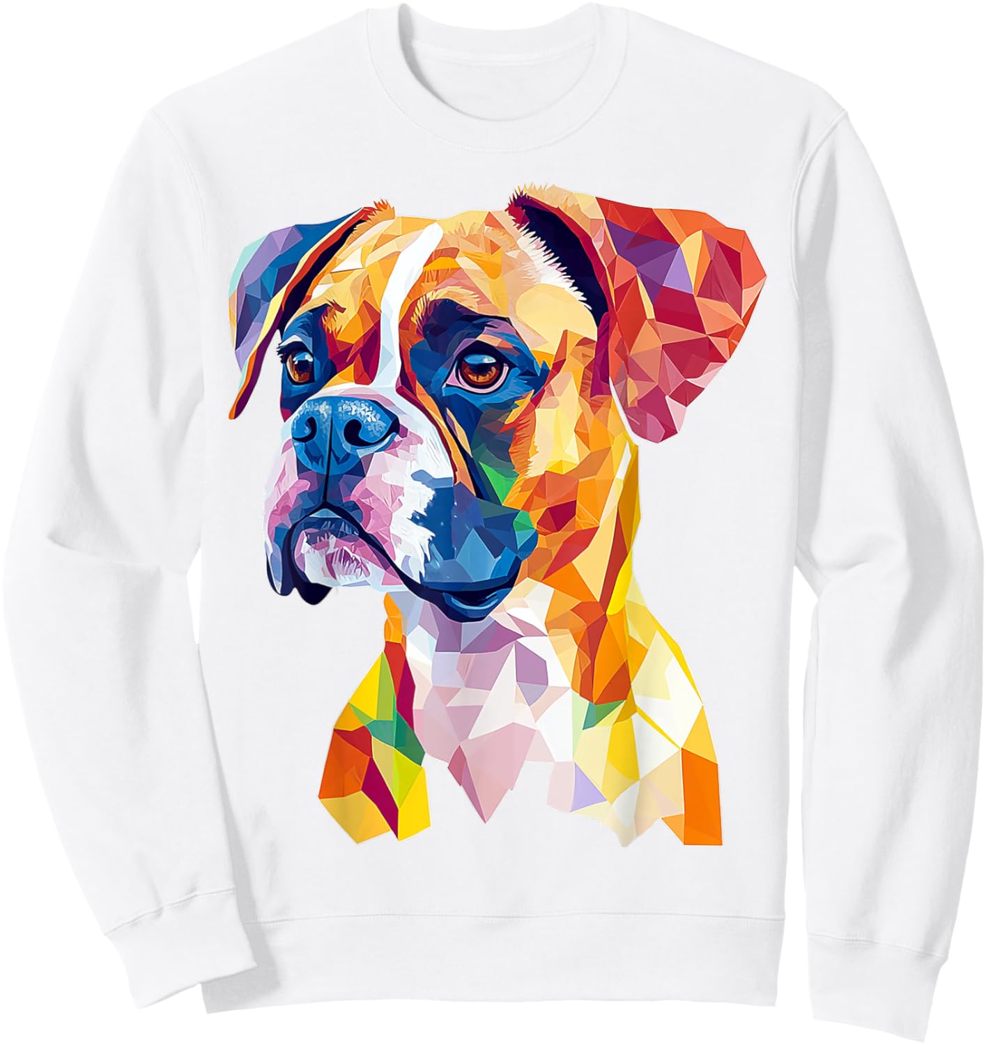 Boxer Dog Graphic Pet Art Boxer Women Kids Sweatshirt - Sweatshirt | White