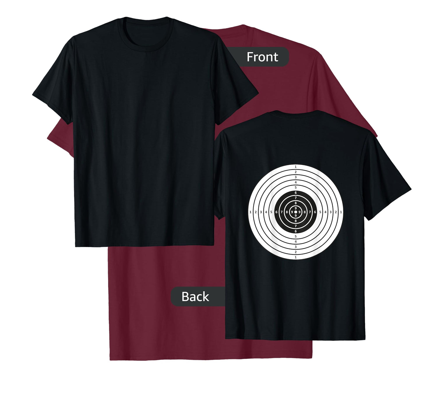 (Target on BACK, front is blank) Target on My Back T-Shirt