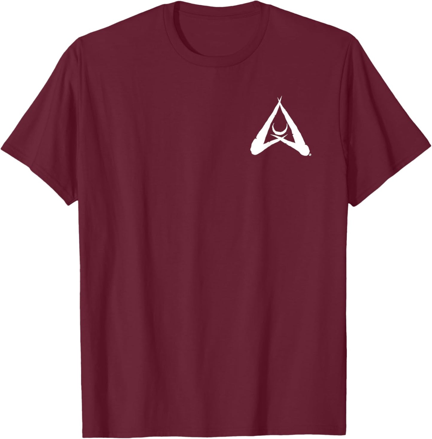 WoD Werewolf Galestalkers Icon White T-Shirt - T-Shirt | Maroon