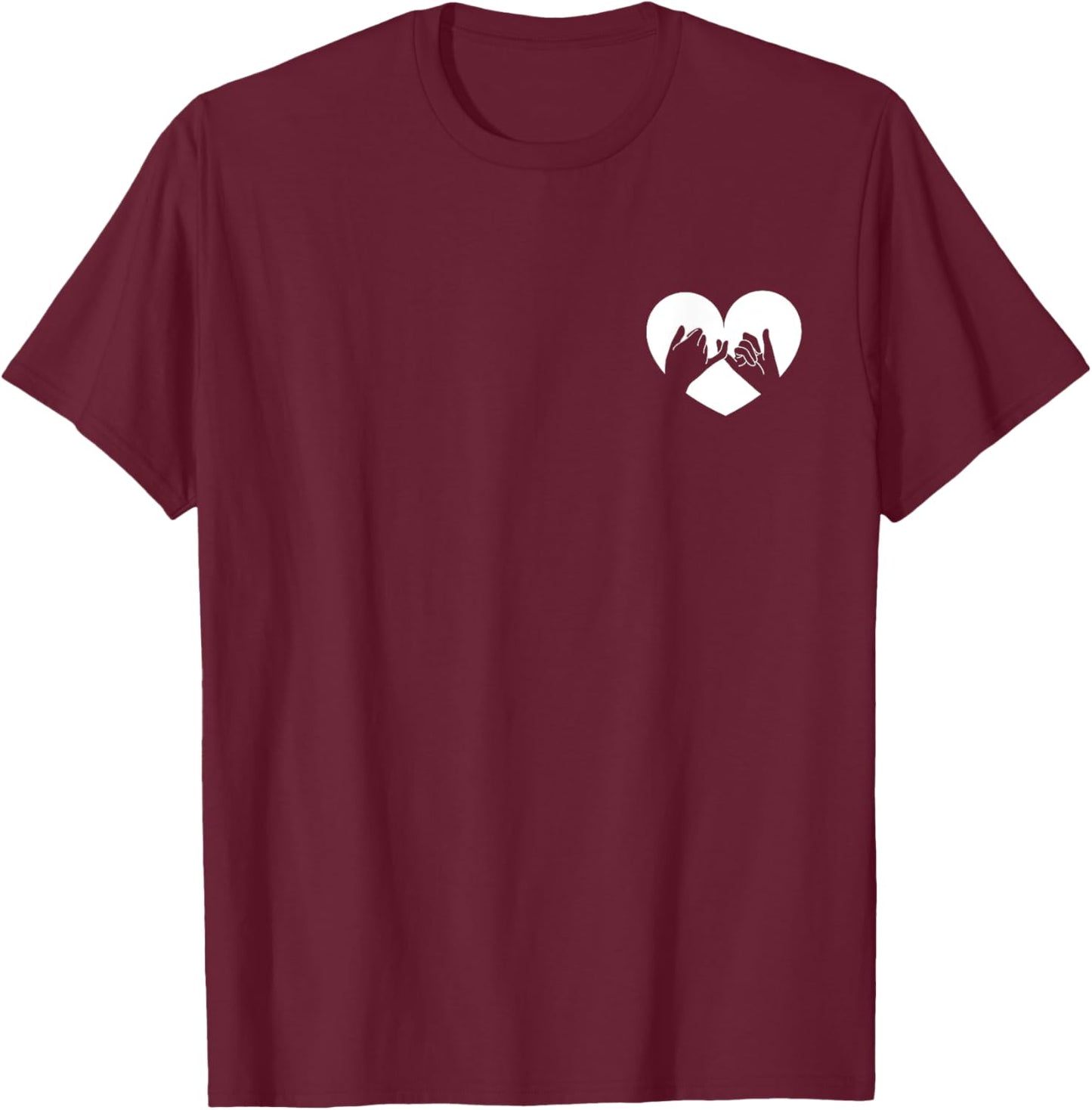 Pinky Promise Shirt Pinky Swear Besties Bestfriends T-Shirt - T-Shirt | Maroon