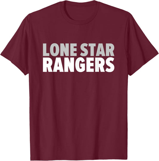 Lone Star Rangers Bold T-Shirt - T-Shirt | Maroon