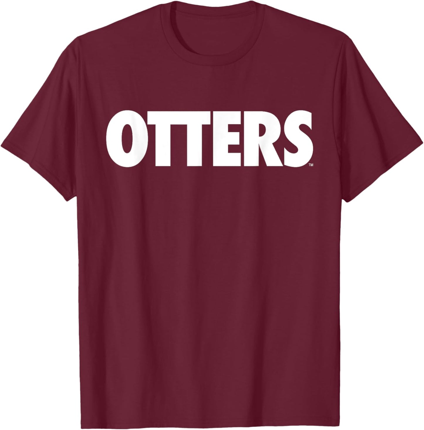 Cal State Monterey Bay Otters Type Logo T-Shirt - T-Shirt | Maroon