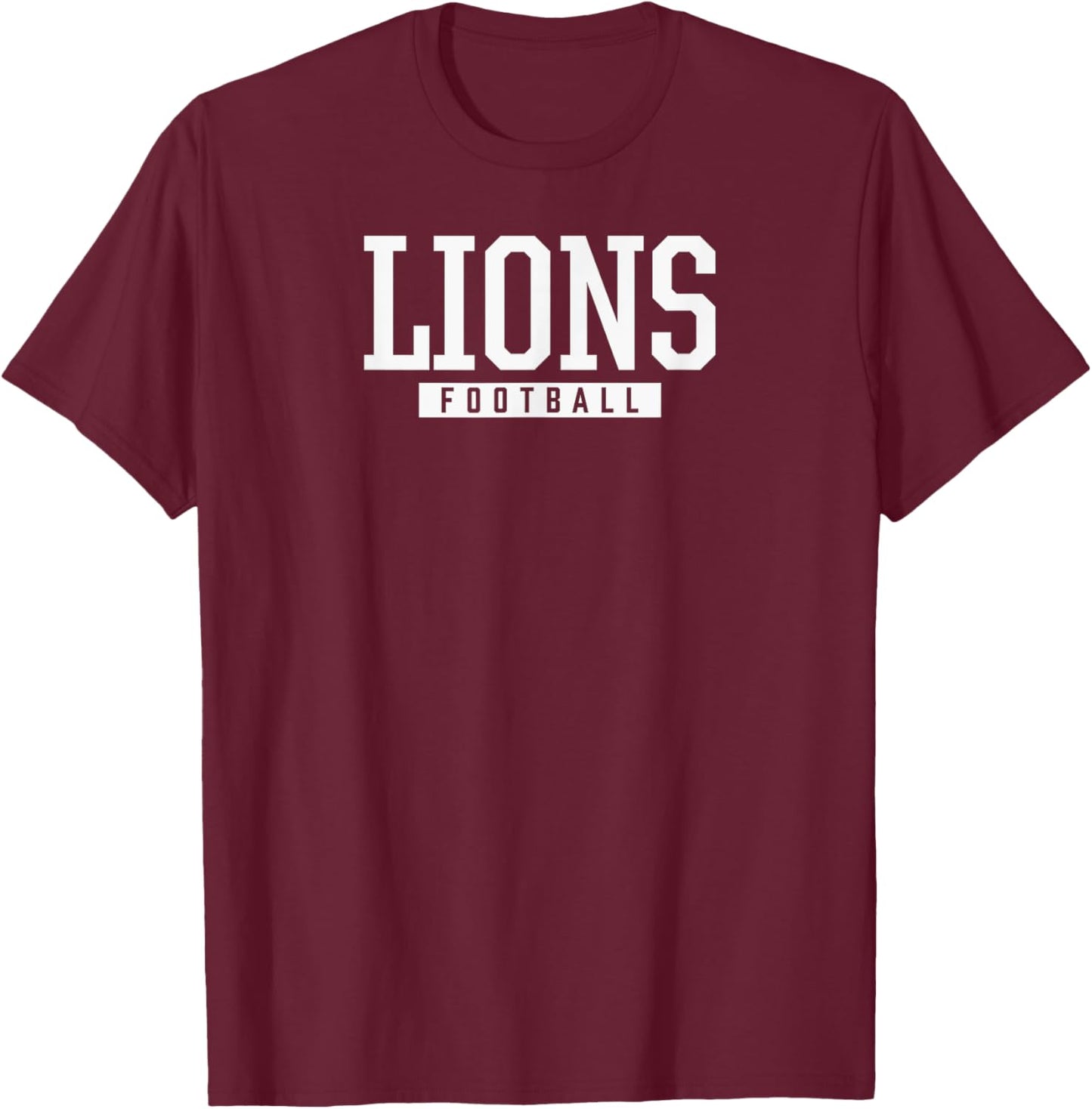 Durant Lions Football HS T-Shirt - T-Shirt | Maroon