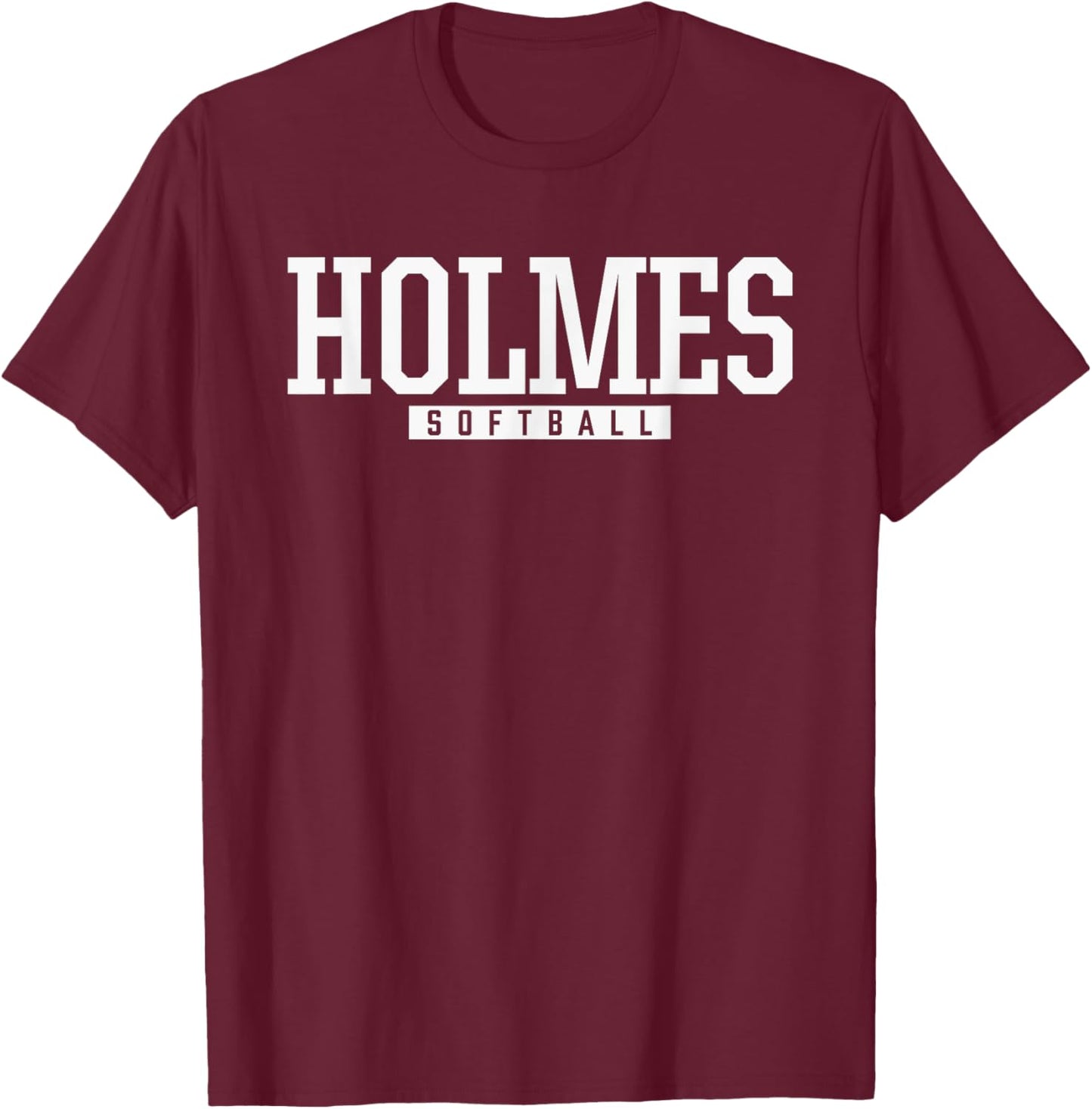 Holmes High School Softball T-Shirt - T-Shirt | Maroon
