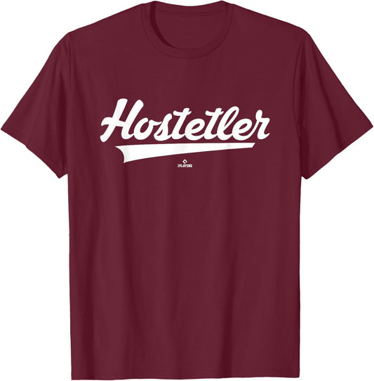 Vintage Gameday Swoosh Bennett Hostetler Prospect Baseball T-Shirt - T-Shirt | Maroon
