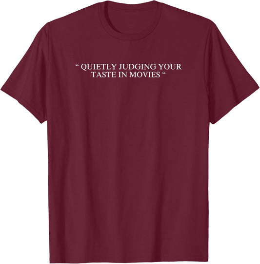 Best Movie Lover Art Women Film Critic Movie Buff T-Shirt - T-Shirt | Maroon