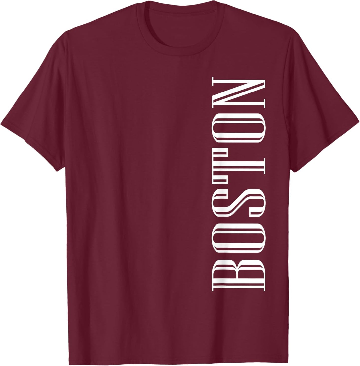 Boston Elegant MA City Home Pride Boston T-Shirt - T-Shirt | Maroon