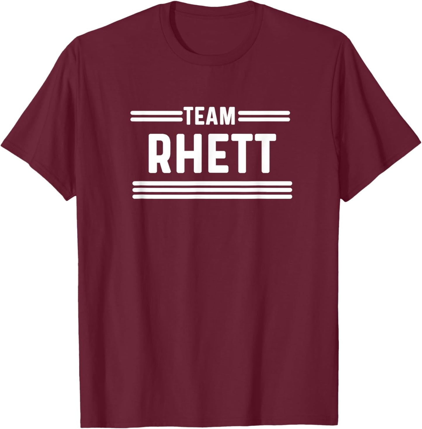 Team Rhett - Family Name T-Shirt - T-Shirt | Maroon