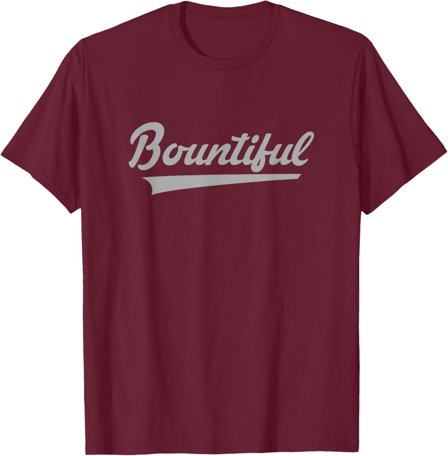 Bountiful High School Vintage Swoosh T-Shirt - T-Shirt | Maroon