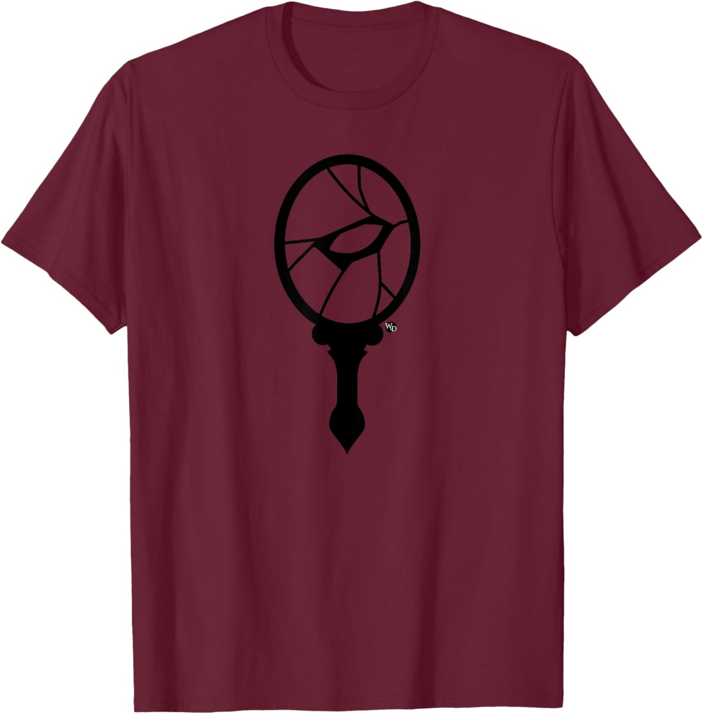World of Darkness Vampire: The Masquerade Malkavian Icon Black T-Shirt - T-Shirt | Maroon